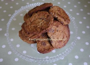 Chocolate chip peanut butter cookies