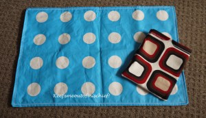 Retro Travel Nappy Mat