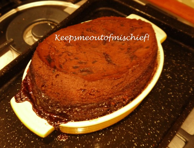 Self Saucing Mint Chocolate Pudding