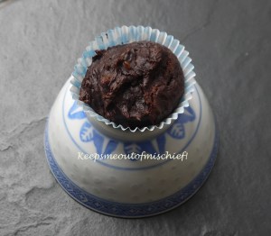 Banana, chocolate and peanut butter muffins